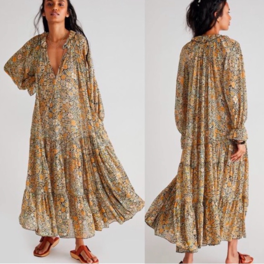 Free People Feeling Groovy Maxi Dress Size Small